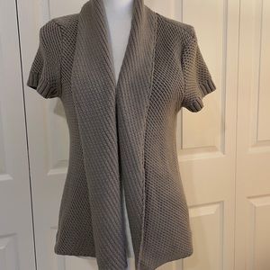 New York & Company Open-front Sweater Gray SZ M